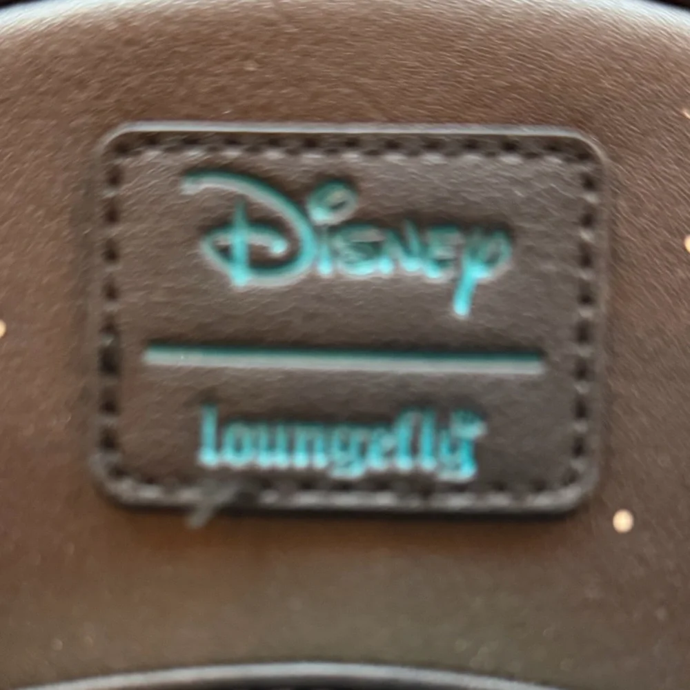 Loungefly Black Mini Backpack with Teal Glow Moana Artwork